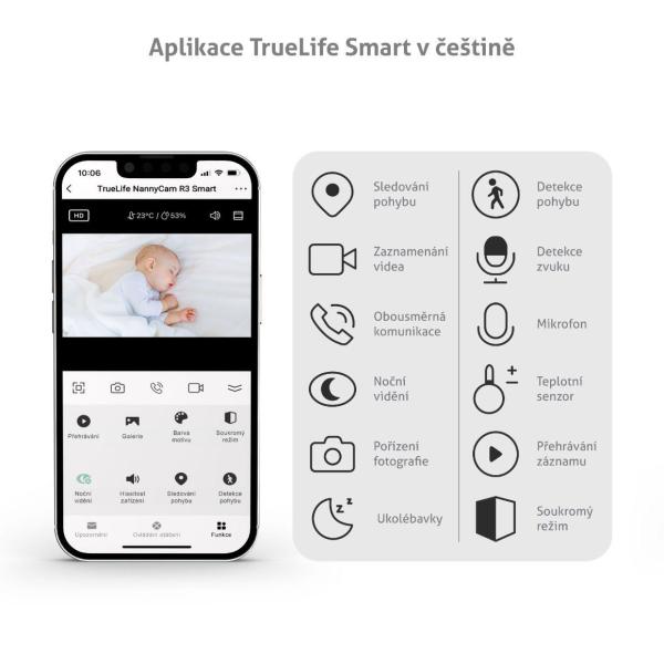 TrueLife NannyCam R3 Smart - digitální video chůvička1