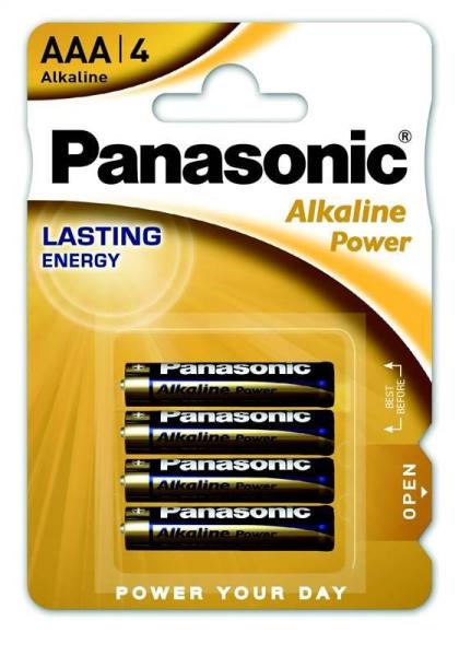 PANASONIC Alkalické baterie Alkaline Power LR03APB/ 4BP AAA 1, 5V (Blistr 4ks)