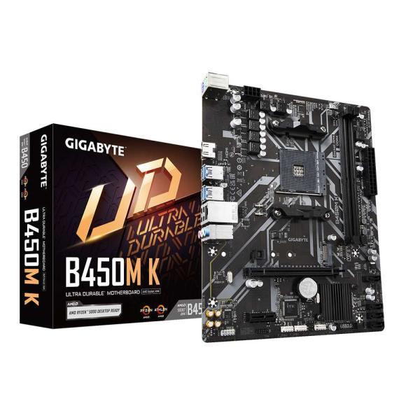 GIGABYTE MB Sc AM4 B450M K,  AMD B450,  2xDDR4,  1xHDMI,  mATX