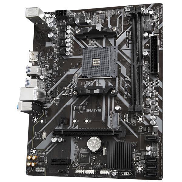 GIGABYTE MB Sc AM4 B450M K,  AMD B450,  2xDDR4,  1xHDMI,  mATX3