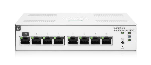 HPE Networking Instant On Switch 8p Gigabit JL810A 1830 (fanless)