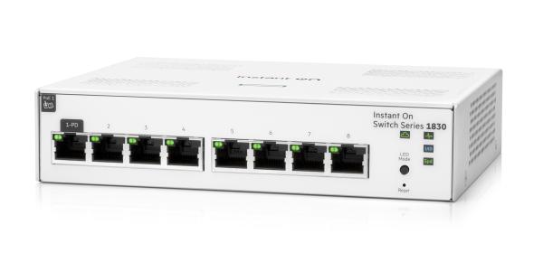 HPE Networking Instant On Switch 8p Gigabit JL810A 1830 (fanless)1