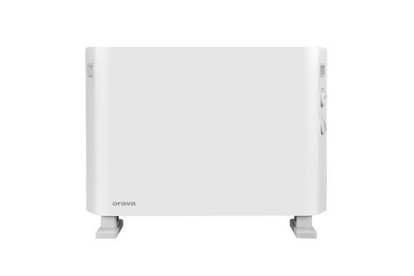 Orava EK-2007 elektrický horkovzdušný konvektor,  1250-2000 W,  52 dB,  20-25 m2,  termostat,  4 úrovně výkonu,  bílá0