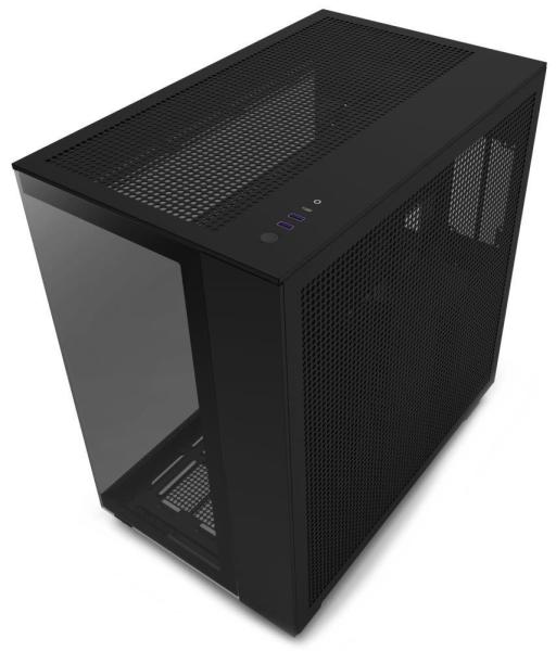 NZXT skříň H9 Flow dvoukomorová ATX /  4x120mm fan /  až 10xfan /  perforovaný top /  proskl. bočnice,  front /  černá0