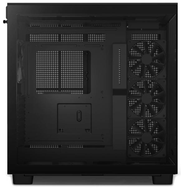 NZXT skříň H9 Flow dvoukomorová ATX /  4x120mm fan /  až 10xfan /  perforovaný top /  proskl. bočnice,  front /  černá2