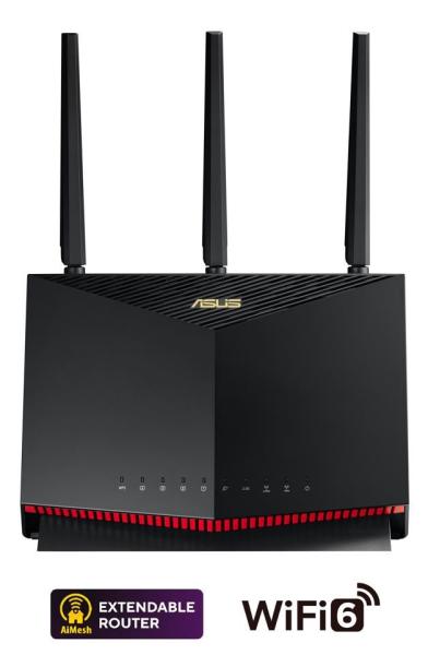 ASUS RT-AX86U Pro (AX5700) WiFi 6 Extendable Router,  AiMesh,  4G/ 5G Mobile Tethering