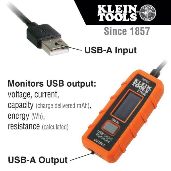 KLEIN TOOLS - USB Digitální měřič,  USB-A6