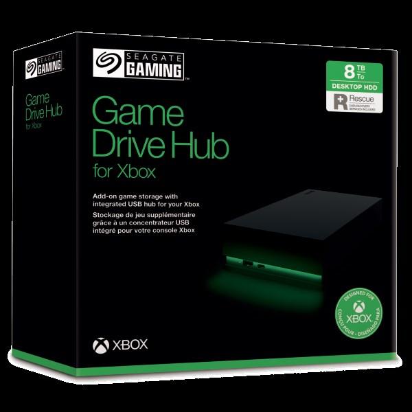 SEAGATE Externí HDD 8TB Game Drive HUB pro Xbox,  USB 3.0,  Černá8