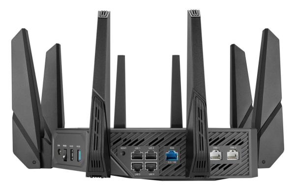 ASUS ROG Rapture GT-AX16000 (AXE16000) WiFi 6E Extendable Gaming Router,  10G & 2.5G porty,  Aimesh,  4G/ 5G2