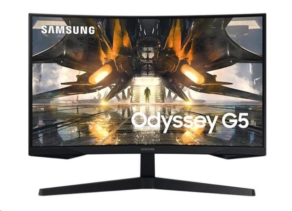 Samsung MT LED LCD herný monitor 27" Odyssey LS27AG550EUXEN -skladaný,  VA, 1ms,  2560x1440, 165Hz, HDMI, Display Port