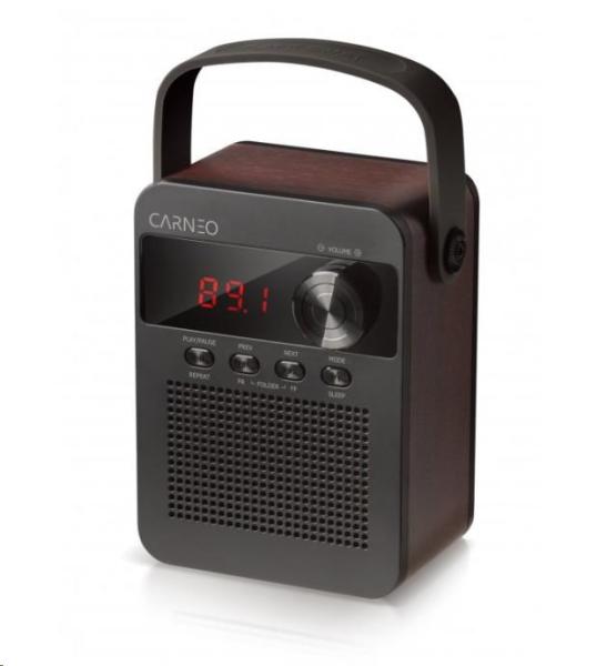 CARNEO F90 FM rádio, bluetooth reproduktor, čierny