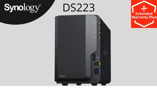Synology DS223 DiskStation (4C/ RealtekRTD1619B/ 1, 7GHz/ 2GBRAM/ 2xSATA/ 2xUSB3.2/ 1xGbE)2