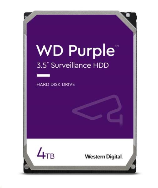 WD PURPLE WD42PURZ 4TB SATA/600 256MB cache, nízka hlučnosť, CMR