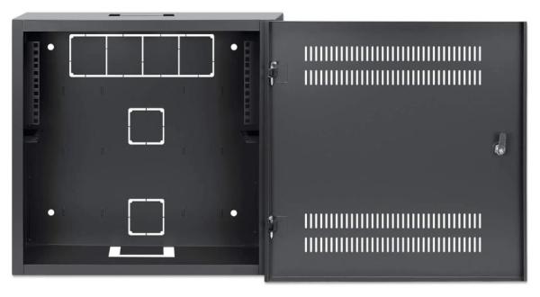 Intellinet Low-Profile 19" Cabinet,  4U Horizontal and 2U Vertical Rails,  nástěnný rozvaděč,  černý1