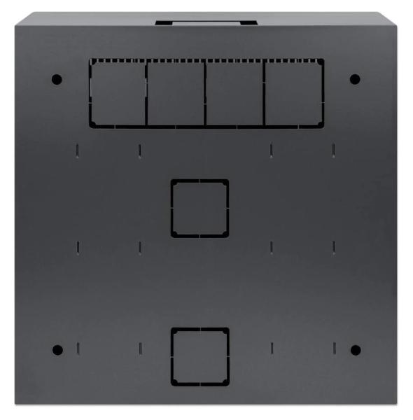 Intellinet Low-Profile 19" Cabinet,  4U Horizontal and 2U Vertical Rails,  nástěnný rozvaděč,  černý2