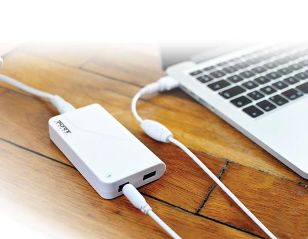 PORT napájecí adaptér k Macbooku,  16, 5V,  3, 65A,  60W,  + MagSafe1+2 + USB0