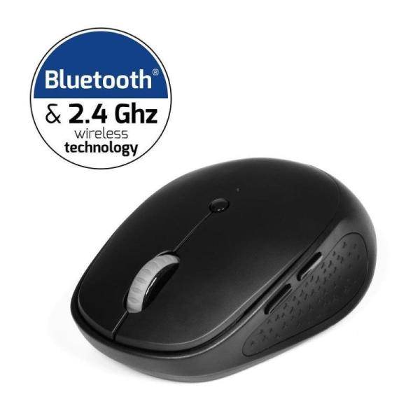 PORT bezdrátová myš COMBO,  2, 4 Ghz & Bluetooth,  USB-A,  černá3