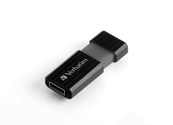 VERBATIM USB Flash Disk Store &quot;n&quot; Go PinStripe 128GB - Black0