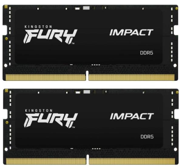 KINGSTON SODIMM DDR5 32GB (Kit of 2) 5600MT/ s CL40 FURY Impact PnP
