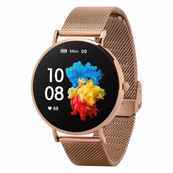 Garett Smartwatch Verona zlatá,  ocel