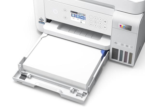 Atramentová tlačiareň EPSON EcoTank L6276,  3v1,  A4,  1200x4800dpi,  33 str./ min,  USB,  Wi-Fi,  LAN,  biela,  3 roky záruka po6
