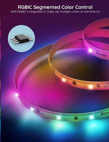 Govee RGBIC Basic Wi-Fi + Bluetooth LED Strip Lights (10 Meter)6