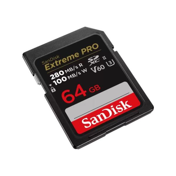 SanDisk SDXC karta 64GB Extreme PRO (280 MB/ s Class 10,  UHS-II V60)0