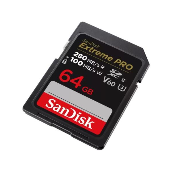 SanDisk SDXC karta 64GB Extreme PRO (280 MB/ s Class 10,  UHS-II V60)2