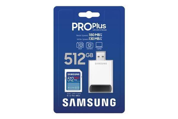 Samsung SDXC karta 512GB PRO PLUS + USB adaptér3