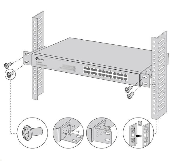 TP-Link RackMount Kit-13 - Sada pro montáž 13palcových přepínačů do racku0