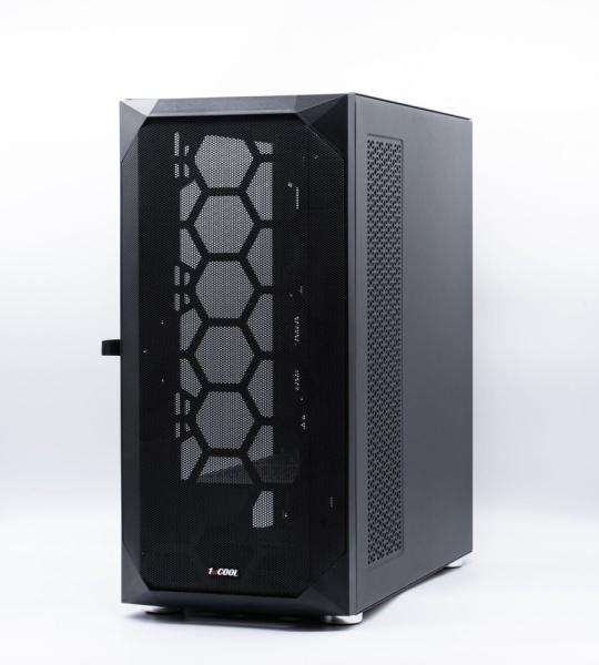 1stCOOL skříň Wind Storm Black MiddleTower,  AU,  USB3.0,  bez zdroje,  černá1