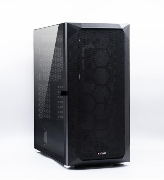 1stCOOL skříň Wind Storm Black MiddleTower,  AU,  USB3.0,  bez zdroje,  černá2