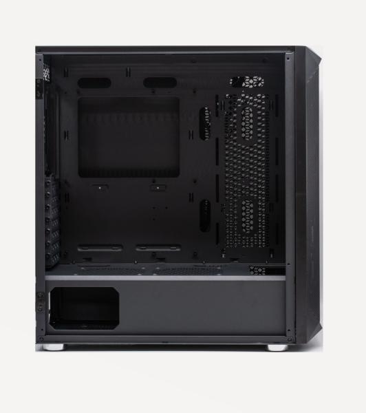 1stCOOL skříň Wind Storm Black MiddleTower,  AU,  USB3.0,  bez zdroje,  černá4