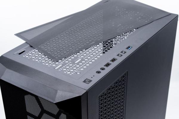 1stCOOL skříň Wind Storm Black MiddleTower,  AU,  USB3.0,  bez zdroje,  černá8