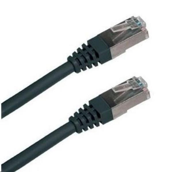 XtendLan patch kábel Cat5E,  FTP - 0, 5m,  čierny (predaj po 10 ks)