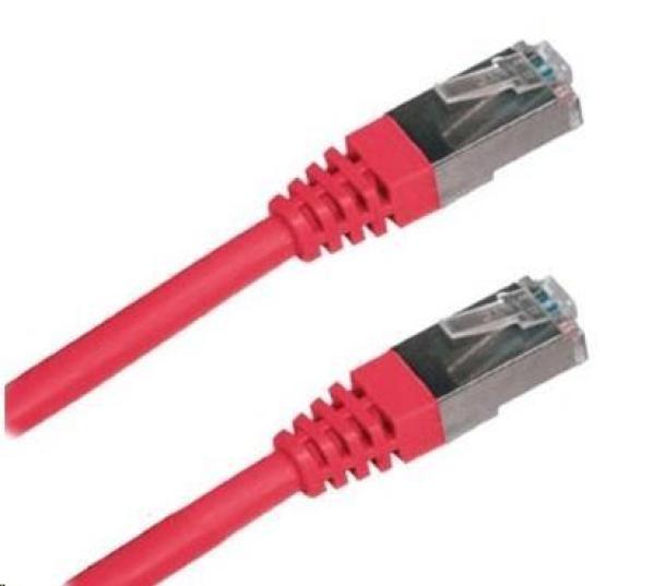 XtendLan patch kábel Cat5E,  FTP - 1m,  červený (predaj po 10 ks)