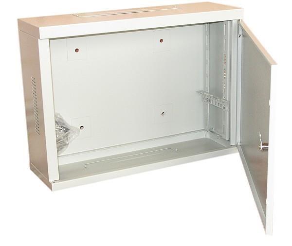 XtendLan 19" nástěnný vertikální rozvaděč 3U 540x180,  plné dveře,  šedý1