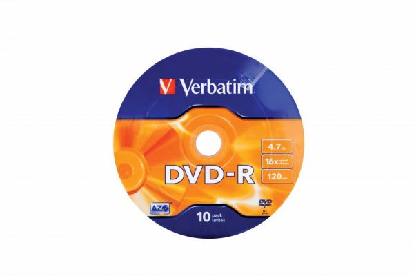 VERBATIM DVD-R(10-Pack)Spindle/ General Retail/ 16x/ 4.7GB1