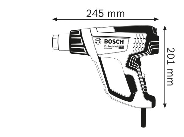 BOSCH GHG 23-66,  horkovzdušná pistole,  2.300 W,  150 – 500 l/ min2