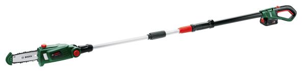 BOSCH UniversalChainPole 18,  akumulátorový teleskopický prořezávač větví,  18 V,  lišta 20 cm,  4 m/ s,  akumulátor