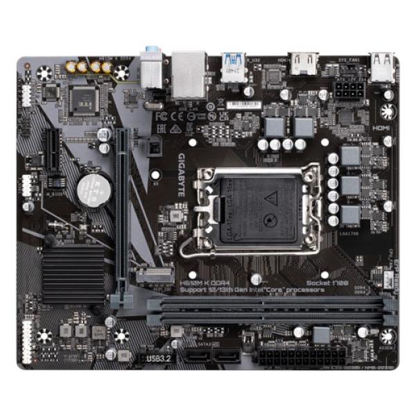 GIGABYTE MB Sc LGA1700 H610M K DDR4,  Intel H610,  2xDDR4,  1xHDMI,  mATX3
