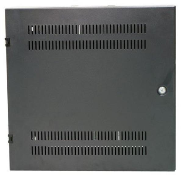XtendLan 19" nástěnný vertikální rozvaděč 2U+4U 540x150,  perforované dveře,  černý