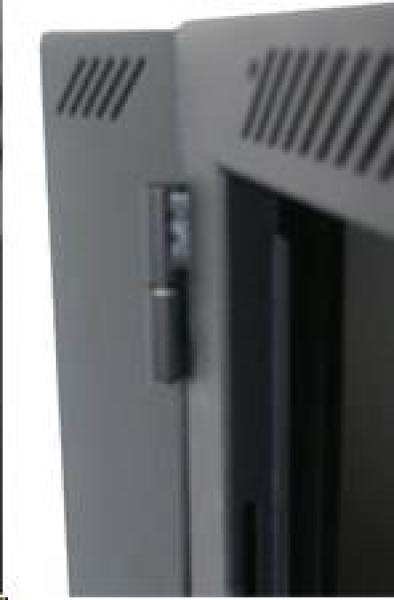 XtendLan 19" dvoudílný nástěnný rozvaděč 9U 600x550,  nosnost 60 kg,  plné dveře,  svařovaný, černý2