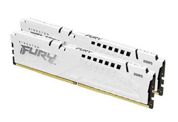Kingston FURY Beast White/ DDR5/ 64GB/ 5600MHz/ CL40/ 2x32GB/ White