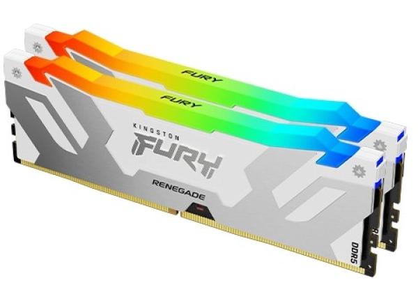 KINGSTON DIMM DDR5 32GB (Kit of 2) 6800MT/ s CL36 FURY Renegade Bílá RGB XMP