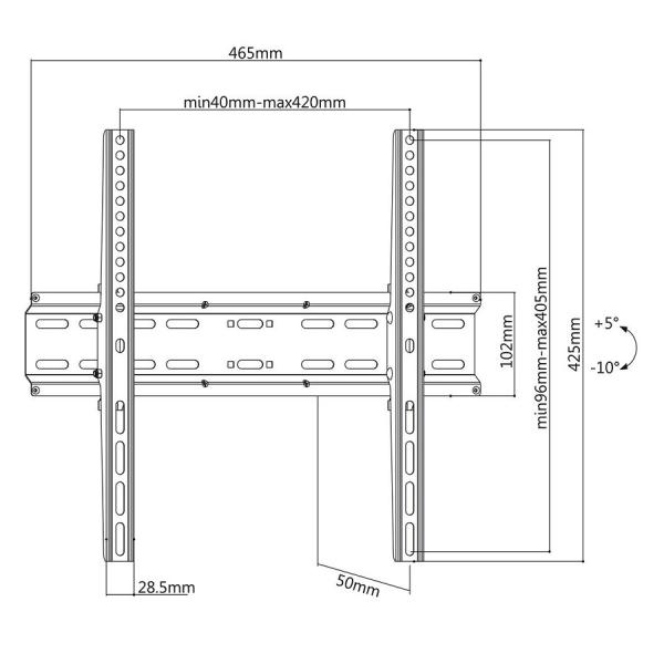 Sklopný držák Tv Fiber Mounts M7C482