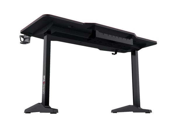 TRUST herní stůl GXT1175 Imperius XL Gaming Desk, černá2