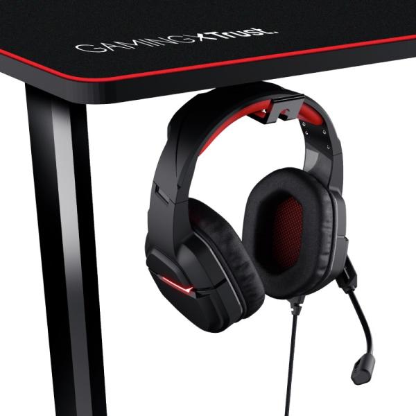 TRUST herní stůl GXT1175 Imperius XL Gaming Desk,  černá2