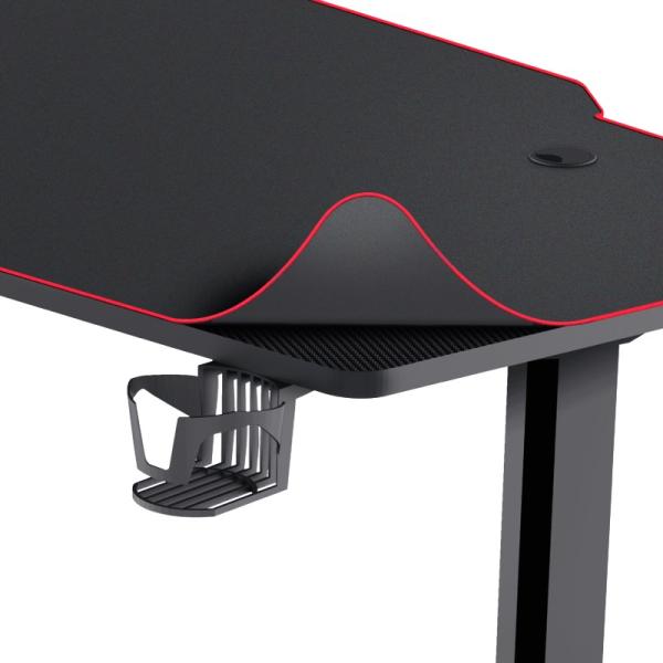 TRUST herní stůl GXT1175 Imperius XL Gaming Desk, černá5