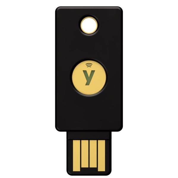 Security Key NFC - USB-A,  podporující vícefaktorovou autentizaci (NFC),  podpora FIDO2 U2F,  voděodolný2